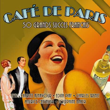Cafe De Paris - 50 Grands Succes Francais, 2 CDs