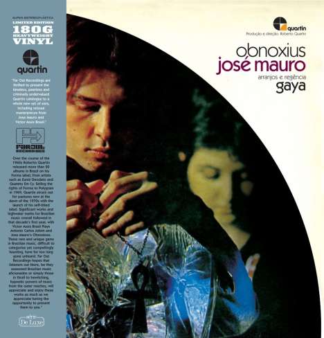 José Mauro: Obnoxius (180g) (Limited-Deluxe-Edition), LP