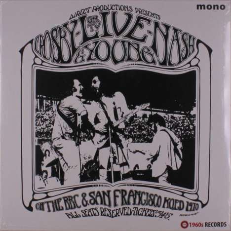 Crosby, Nash &amp; Young: Live On TV 1970 (mono), LP