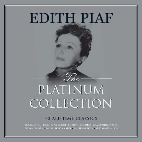 Edith Piaf (1915-1963): The Platinum Collection (White Vinyl), 3 LPs