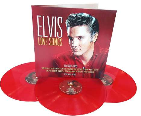 Elvis Presley (1935-1977): Love Songs (180g) (Red Vinyl), 3 LPs