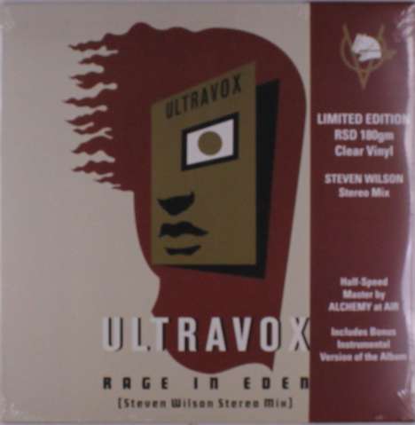 Ultravox: Rage In Eden (Steven Wilson Stereo Mix) (Limited Edition) (Clear Vinyl), 2 LPs