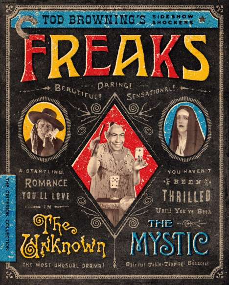 Freaks / The Unknown / The Mystic: Tod Brownings Sideshow Shockers (1925-1932) (Blu-ray) (UK Import), Blu-ray Disc