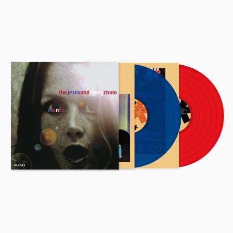 The Jesus And Mary Chain: Munki (remastered) (180g) (Limited Edition) (Blue &amp; Red Vinyl), 2 LPs