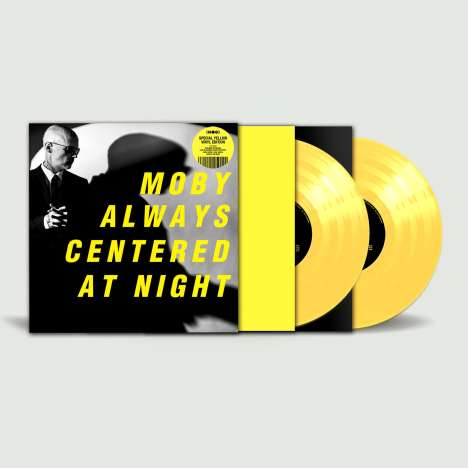Moby: Always centered at night (Limited Handnumbered Indie Edition) (Yellow Vinyl), 2 LPs