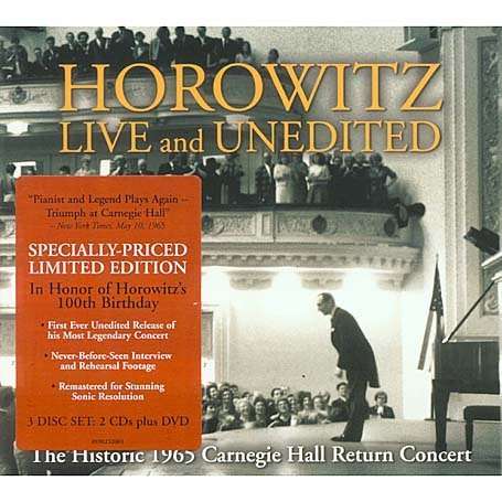 Horowitz Live &amp; Unedited - Carnegie Hall Return Concert 1965, 2 CDs