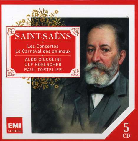 Camille Saint-Saens (1835-1921): Die Konzerte, 5 CDs