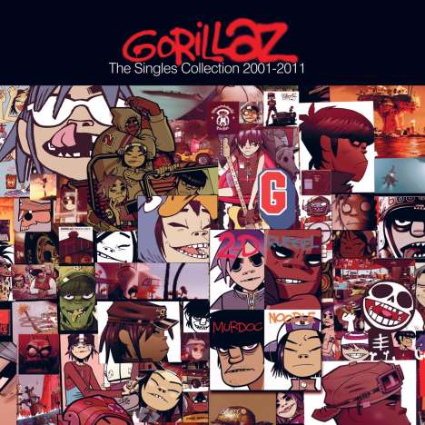 Gorillaz: The Singles Collection 2001 - 2011 (CD + DVD), 1 CD und 1 DVD