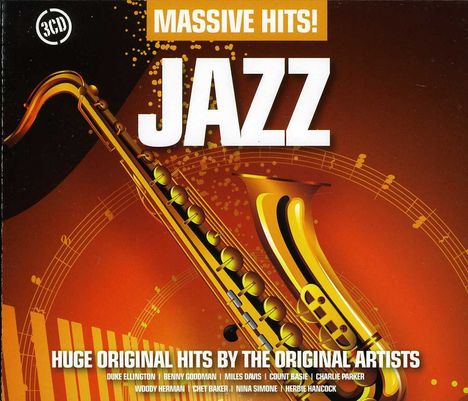 Massive Hits! Jazz - Huge Original Hits By The Original Artists, 3 CDs