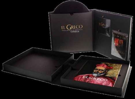 Vangelis (1943-2022): Filmmusik: El Greco (180g) (Super Anniversary Deluxe Box Set - Limited Numbered Collector's Edition), 1 LP, 1 CD, 1 DVD und 1 Buch