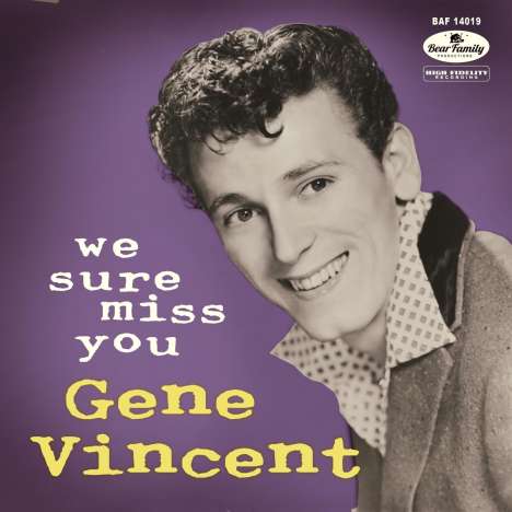Gene Vincent: We Sure Miss You, 1 Single 10" und 1 CD