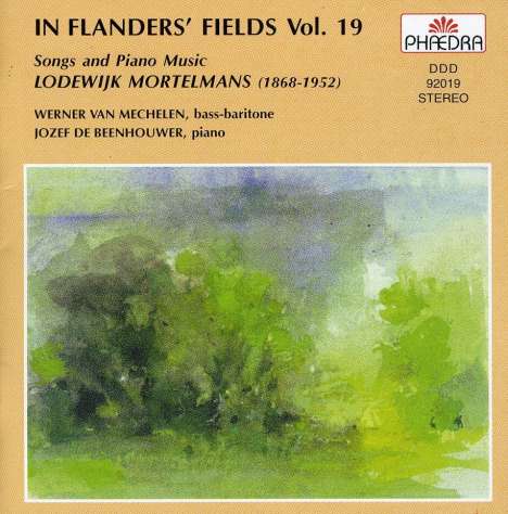 Lodewijk Mortelmans (1868-1952): Lieder &amp; Klaviermusik, CD