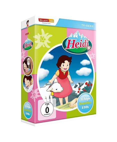 Heidi (Komplettbox), 8 DVDs
