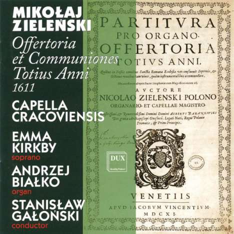 Mikolaj Zielinski (1550-1615): Offertoria et Communiones totius anni, CD