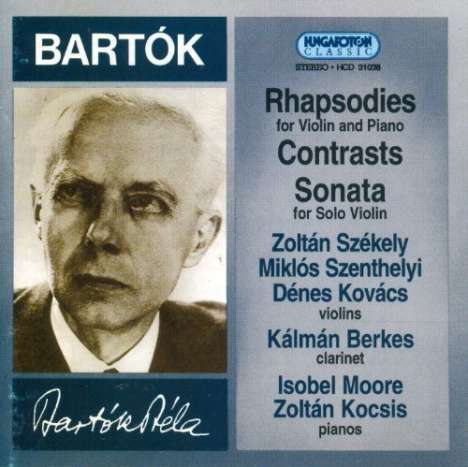 Bela Bartok (1881-1945): Rhapsodies For Violin &, CD