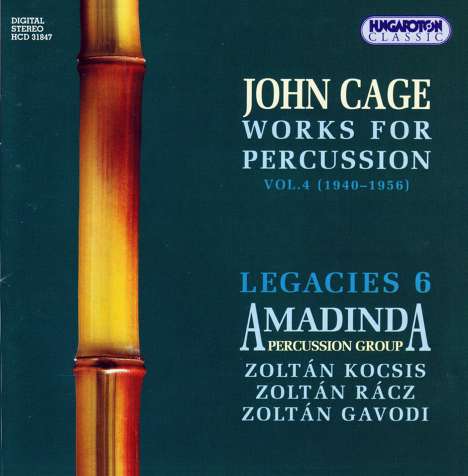 John Cage (1912-1992): Works for Percussion Vol.4, CD