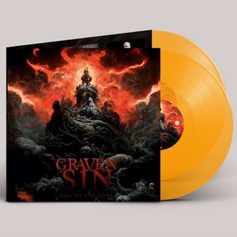 Graven Sin: Veil Of The Gods (Transparent Orange Vinyl), 2 LPs