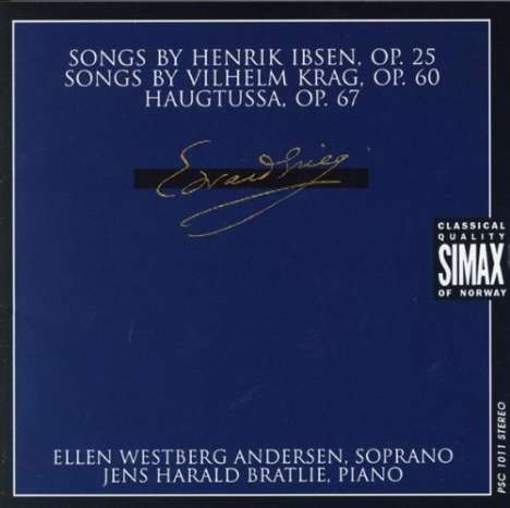Edvard Grieg (1843-1907): Haugtussa-Lieder op.67, CD