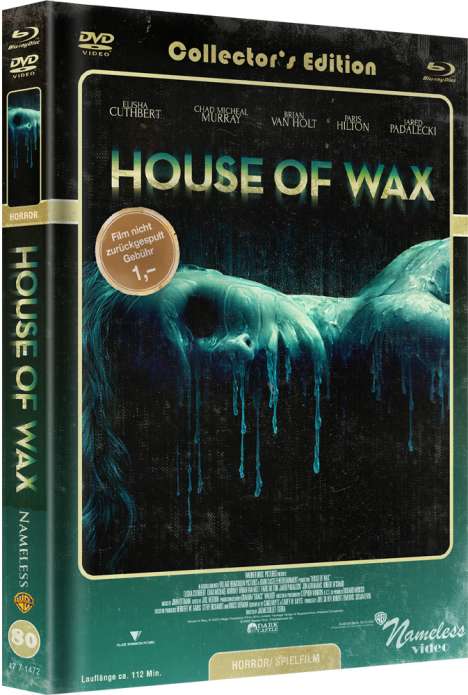 House Of Wax (2005) (Blu-ray &amp; DVD im Mediabook), 1 Blu-ray Disc und 1 DVD
