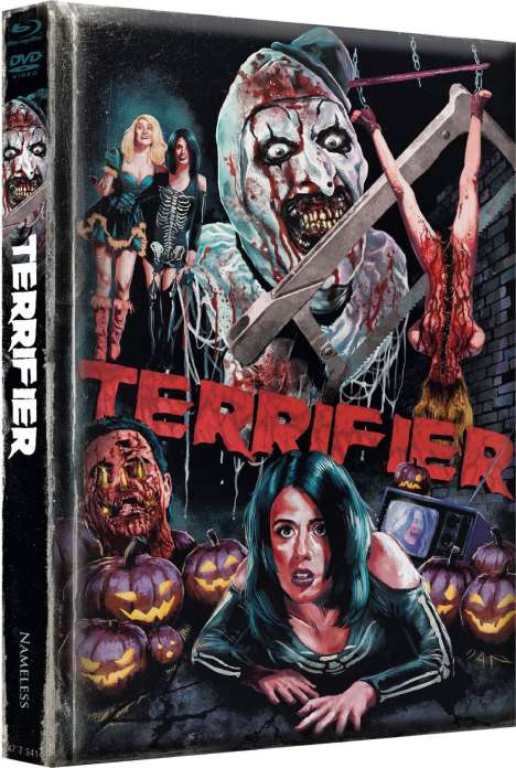 Terrifier (Blu-ray im wattierten Mediabook), 1 Blu-ray Disc und 1 DVD