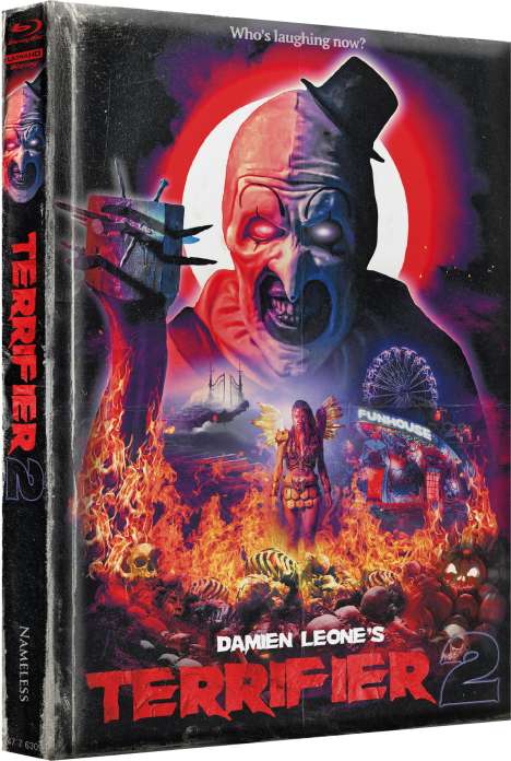 Terrifier 2 (Ultra HD Blu-ray &amp; Blu-ray im wattierten Mediabook), 1 Ultra HD Blu-ray und 1 Blu-ray Disc