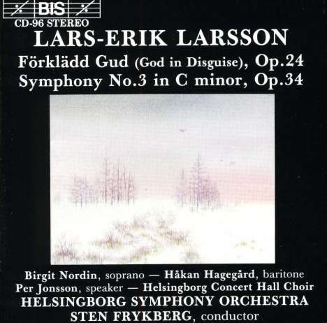 Lars-Erik Larsson (1908-1986): Symphonie Nr.3, CD