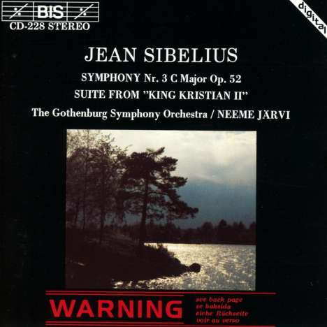 Jean Sibelius (1865-1957): Symphonie Nr.3, CD