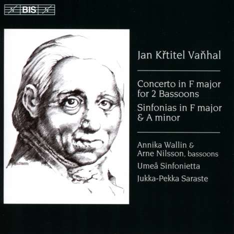 Johann Baptist (Jan Krtitel) Vanhal (1739-1813): Konzert für 2 Fagotte &amp; Orchester F-Dur, CD