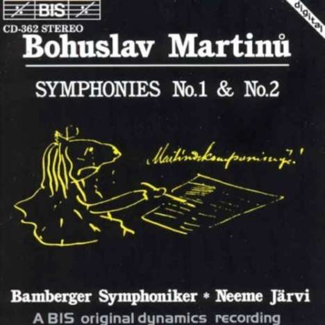 Bohuslav Martinu (1890-1959): Symphonien Nr.1 &amp; 2, CD