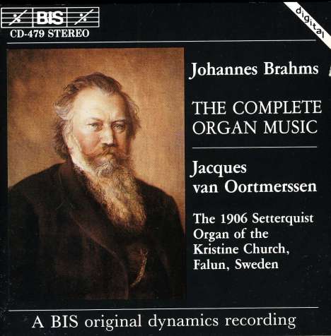 Johannes Brahms (1833-1897): Orgelwerke, CD
