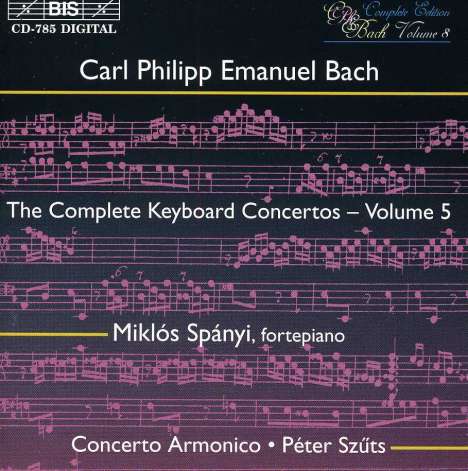 Carl Philipp Emanuel Bach (1714-1788): Sämtliche Cembalokonzerte Vol.5, CD