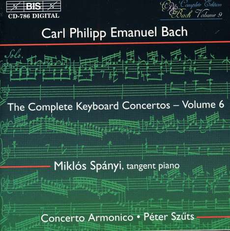 Carl Philipp Emanuel Bach (1714-1788): Sämtliche Cembalokonzerte Vol.6, CD