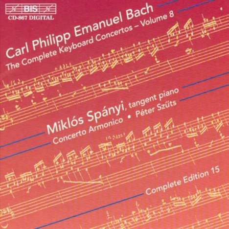 Carl Philipp Emanuel Bach (1714-1788): Sämtliche Cembalokonzerte Vol.8, CD