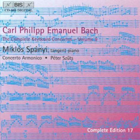 Carl Philipp Emanuel Bach (1714-1788): Sämtliche Cembalokonzerte Vol.9, CD