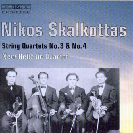 Nikos Skalkottas (1904-1949): Streichquartette Nr.3 &amp; 4, CD