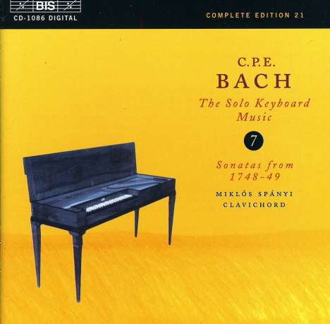 Carl Philipp Emanuel Bach (1714-1788): Cembalosonaten Wq.62 Nr.8 &amp; 10;Wq.65 Nr.22,23,25, CD