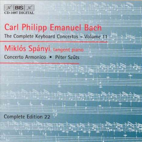 Carl Philipp Emanuel Bach (1714-1788): Sämtliche Cembalokonzerte Vol.11, CD