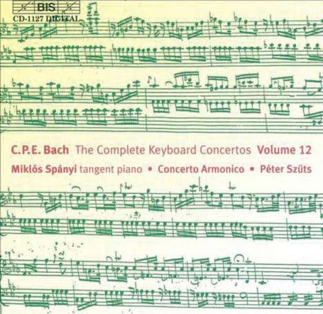 Carl Philipp Emanuel Bach (1714-1788): Sämtliche Cembalokonzerte Vol.12, CD