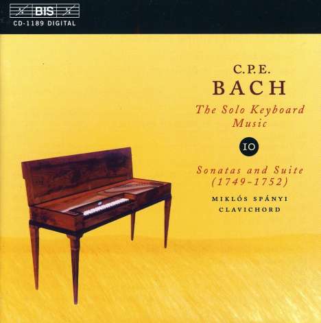 Carl Philipp Emanuel Bach (1714-1788): Cembalosonaten Wq.62 Nr.9 &amp; 13, CD