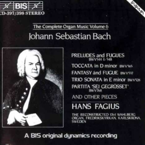 Johann Sebastian Bach (1685-1750): Sämtliche Orgelwerke Vol.6, 2 CDs