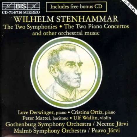 Wilhelm Stenhammar (1871-1927): Symphonien Nr.1 &amp; 2, 4 CDs