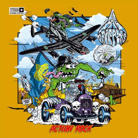 The Drippers: Action Rock (Limited Edition) (Clear W/ Yellow &amp; Green Splatter Vinyl), LP
