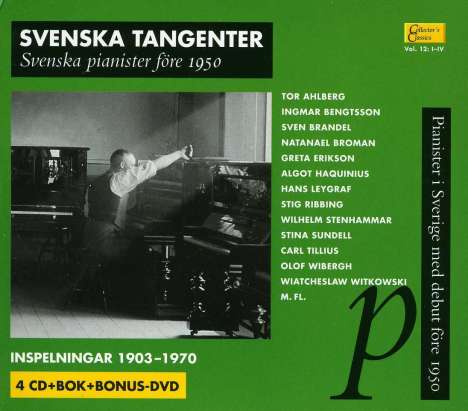 Svenska Tangenter - Svenska pianister före 1950, 4 CDs und 1 DVD
