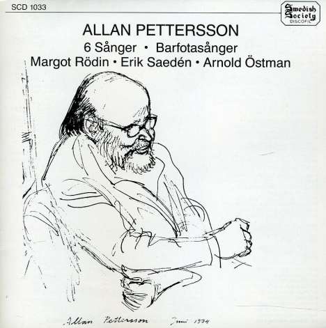 Allan Pettersson (1911-1980): 24 Klavierlieder "Barfußlieder", CD