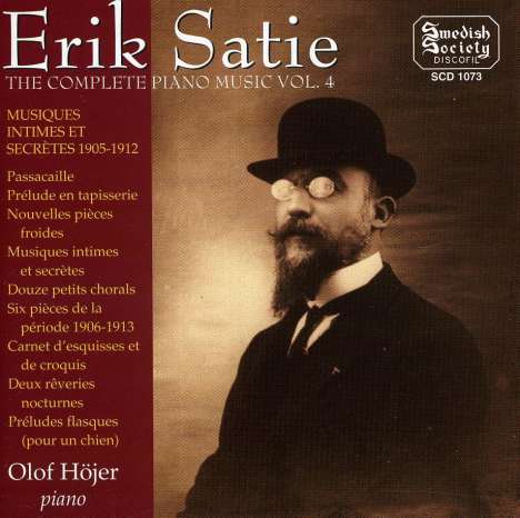 Erik Satie (1866-1925): Klavierwerke Vol.4, CD