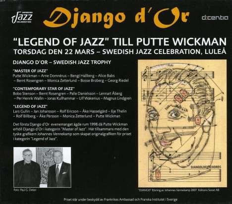 Putte Wickman (1924-2006): Django D'Or, CD