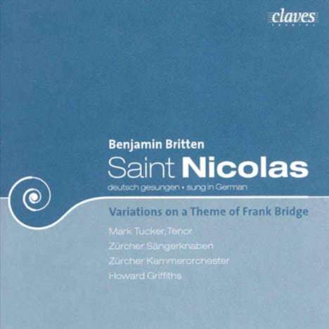 Benjamin Britten (1913-1976): St.Nicolas-Cantata op.42 (In dt.Spr.), CD