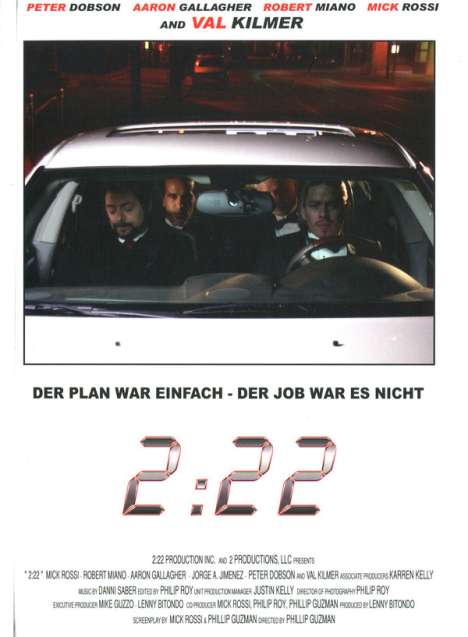 2:22 (3D Blu-ray &amp; DVD im Mediabook), 1 Blu-ray Disc und 1 DVD