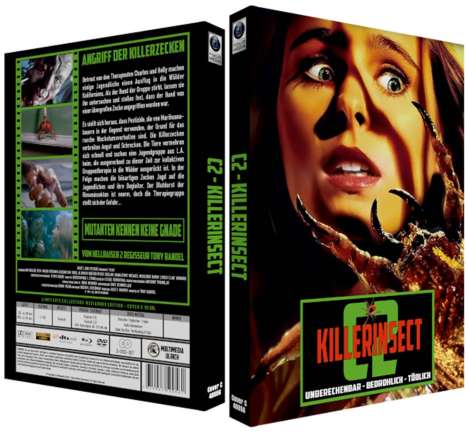 C2-Killerinsect (Blu-ray &amp; DVD im Mediabook), 1 Blu-ray Disc und 1 DVD