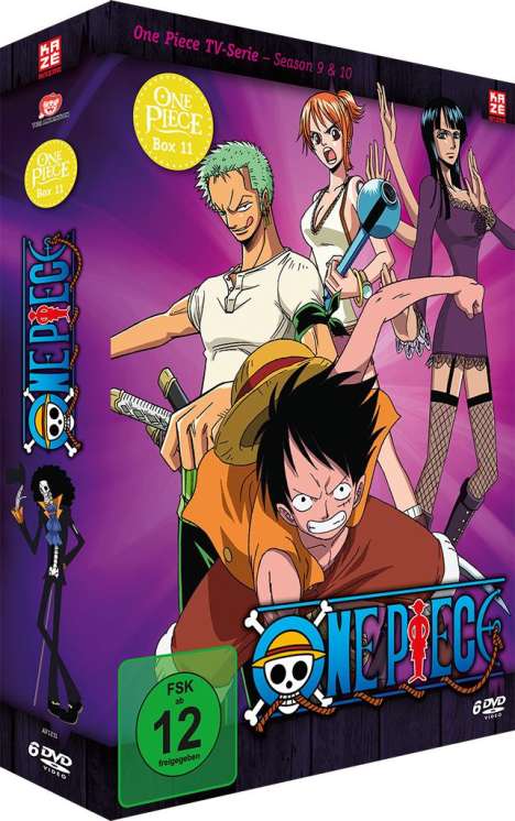One Piece TV Serie Box 11, 6 DVDs